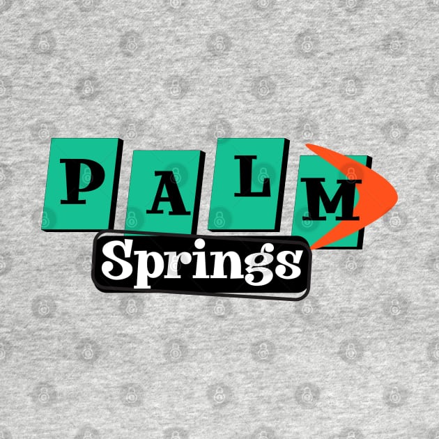 Palm Springs Vintage 50s Style Sign by Lisa Williams Design